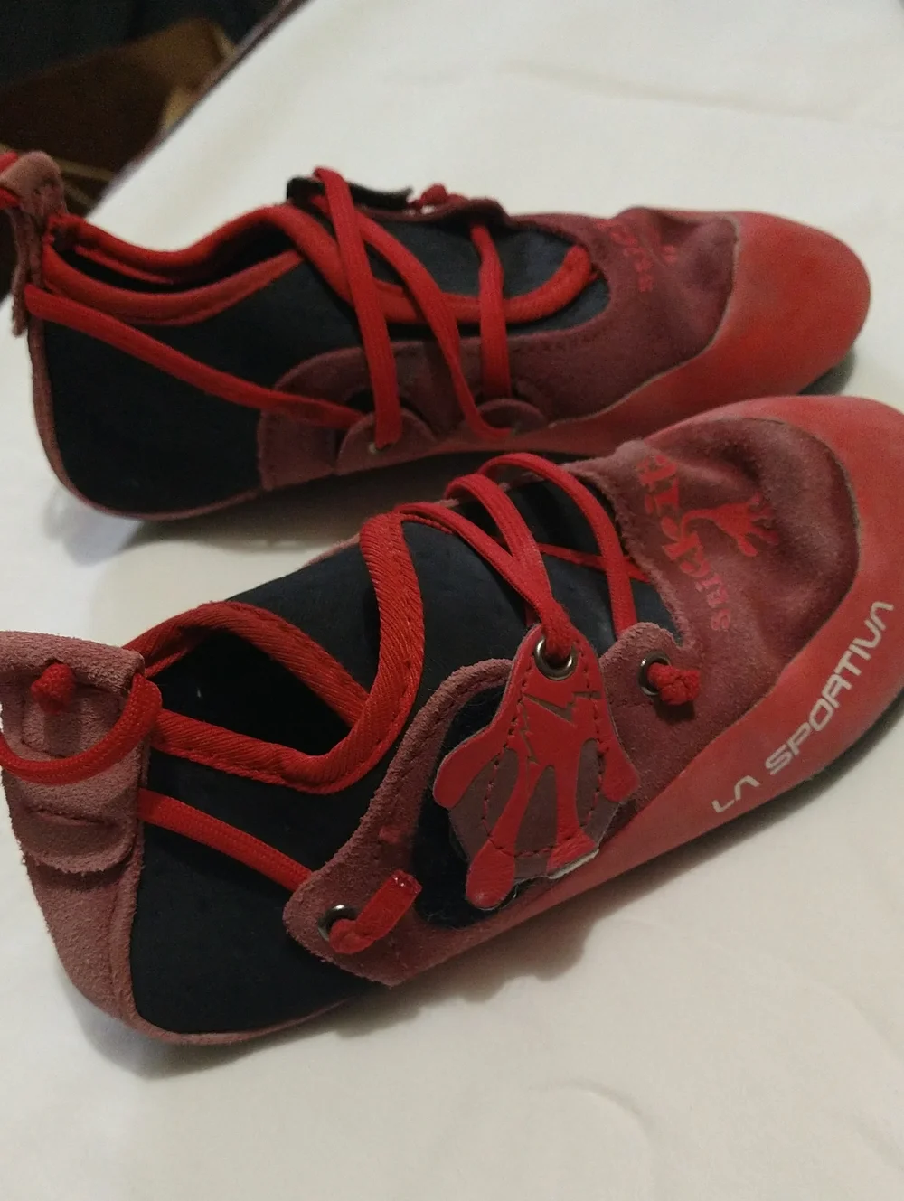 La Sportiva Kids Red and Black Climbing Sandals